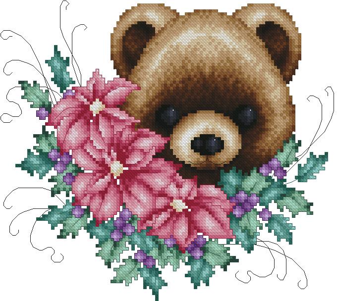 Poinsettia Teddy